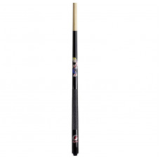 Lightning Junior Pro Billardqueue aus Ahornholz 13mm Queueleder 124cm Schwarz