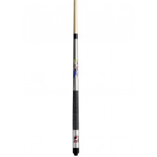 Lightning Junior Pro Billardqueue aus Ahornholz 13mm Queueleder 124cm Silber