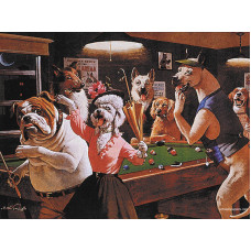 Billard Wandposter Arthur Sarnoff Scratched