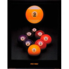 Billard Wandposter High Nine