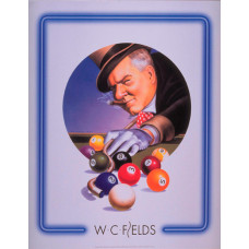 Billard Wandposter W. C. Fields Tophat