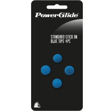 Powerglide 10mm Billard Snooker Pomeranzen Klebleder Ersatzspitzen Blau (4 Stk.)