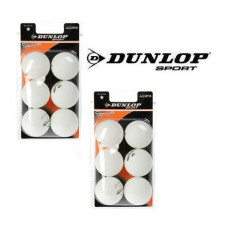 Dunlop Tischtennisbälle Club Match 12 Bälle Weiss
