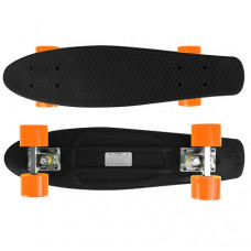 Candyboard Retro Penny Style Skateboard Rollbrett ABEC-7 Schwarz Orange